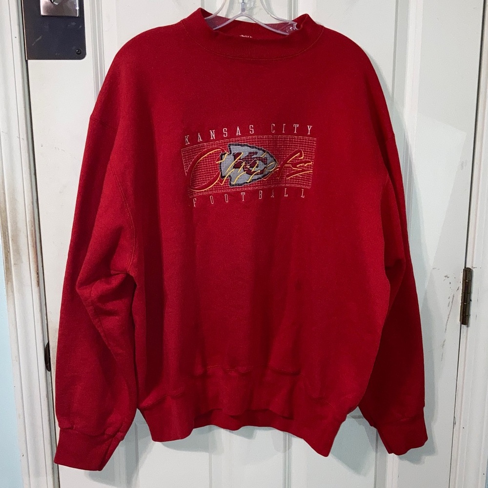 Kansas City KC Chiefs Football Sweatshirt Men’s XL Old School - Great Quality